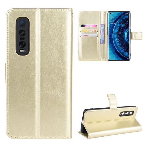 Coque Oppo Find X2 Pro,Etui Pour Oppo Find X2 ,Procoque En Cuir Pour Oppo Find X2 Pro,Convient A Etui La Oppo Find X2 Pro,Or