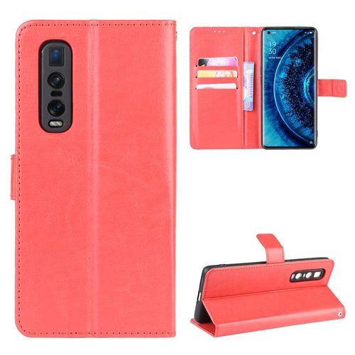 Coque Oppo Find X2 Pro,Etui Pour Oppo Find X2 ,Procoque En Cuir Pour Oppo Find X2 Pro,Convient A Etui La Oppo Find X2 Pro,Rouge