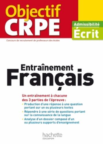 Entraînement Français - Admissibilité Écrit