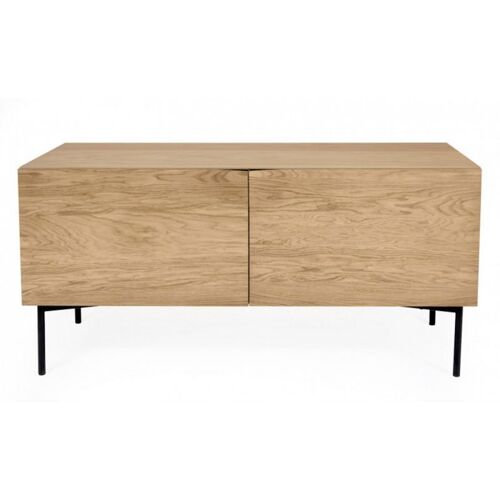 Buffet 2 Portes & 2 Niveaux "Plof" 120cm Chêne