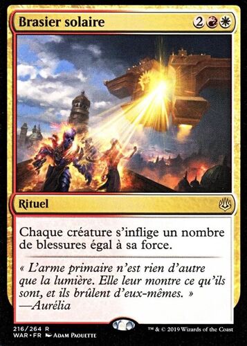 Brasier Solaire - Mtg - La Guerre Des Planeswalkers - R - 216/264