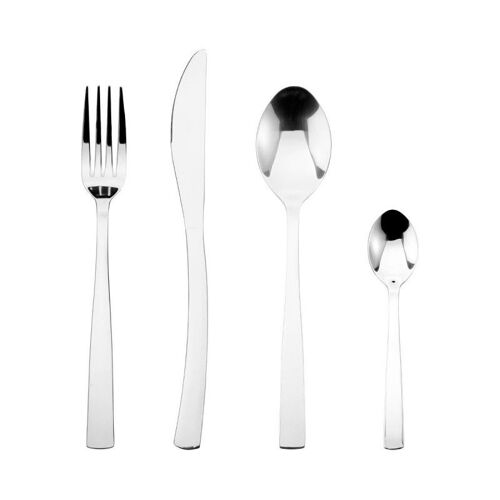 Ménagère Inox 24 Pièces "Olympe" 22cm Argent