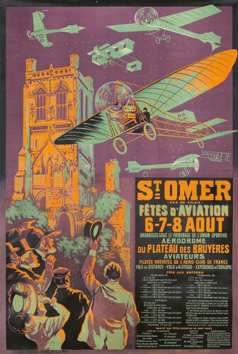 Affiche Fête De L'aviation Saint Omer