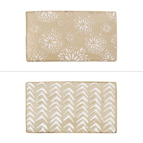 Plateau Penjab Beige 29x16 Cm (1 Modèle Aléatoire)