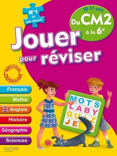 Jouer Pour Réviser Du Cm2 À La 6e, 10-11 Ans - Avec Un Crayon-Gomme - Edition 2017