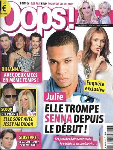 Oops! N°78 Julie&senna (Secret Story)_Britney Spears_Rihanna_Giuseppe_Halle Berry