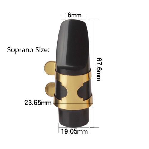 Soprano - Embout De Saxophone En Plastique Avec Bouchon, Boucle En Métal, Coussinet Dentaire, Accessoires D'instruments À Vent En Bois