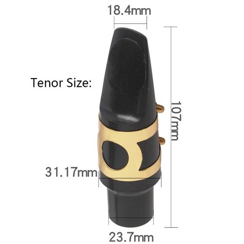 Ténor - Embout De Saxophone En Plastique Avec Bouchon, Boucle En Métal, Coussinet Dentaire, Accessoires D'instruments À Vent En Bois