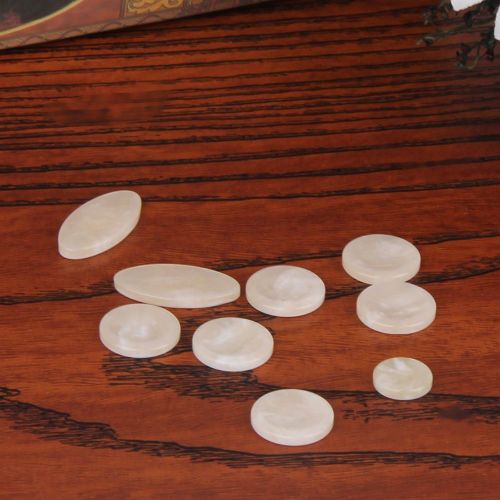 Beige - Incrustations De Boutons De Clé De Saxophone En Plastique, Remplacement Pour Saxophone Alto, Ténor, Soprano, Beige, Bleu, Marron, Pièces D'instruments À Vent De Calcul, 9 Pièces