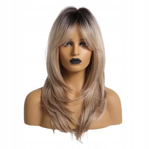 Perruques Synthétiques Marron Ombré Pour Femmes, Cheveux Longs Et Bouclés, 9 