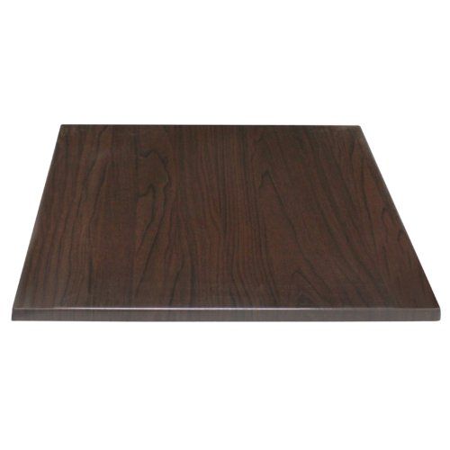 Bolero Dessus De Table Carré En Bois Marron Foncé 700 Mm, Pour Les Restaurants, Traiteurs, Hôtels, Bars