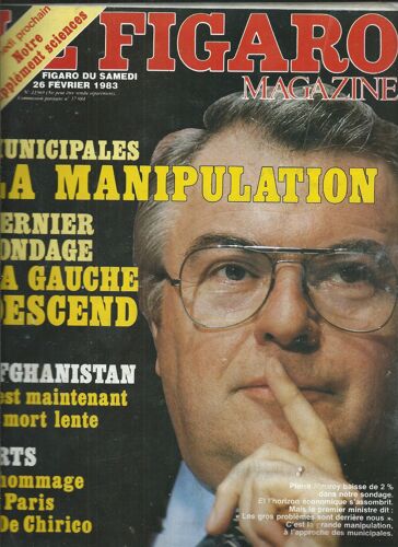 Le Figaro 26/02/1983 Ken Russell, Jean Marais, Jean-Paul Connart, Dominique Pinon, Laure Duthilleul, Elisa Servier,Tcheky Karyo,Frank David,Florent Pagny,Patrick Bruel,Florence Pernel,Sandra Francisco