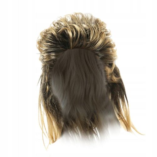 Perruque Disco Années 70/80 Déguisement Personnage Punk Rocker Perruque Jaune B