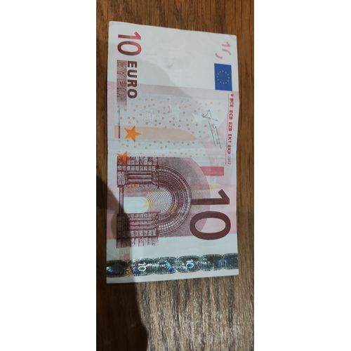 Billet 10 Euros Édition Trichet 2002