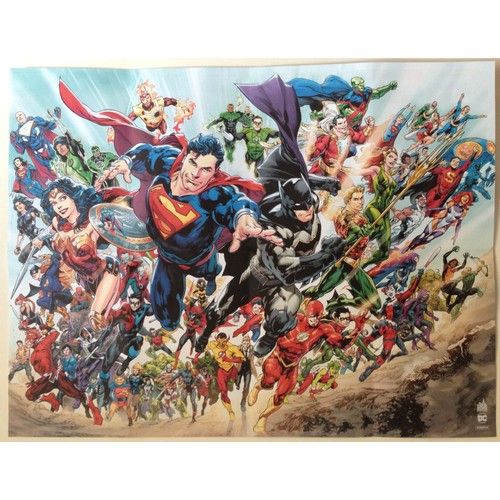 Affiche Promotionnelle Dc Rebirth (Ivan Reis) Urban Comics 2017