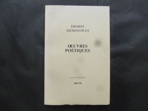 ¿Uvres Poétiques - Édition Bilingue
