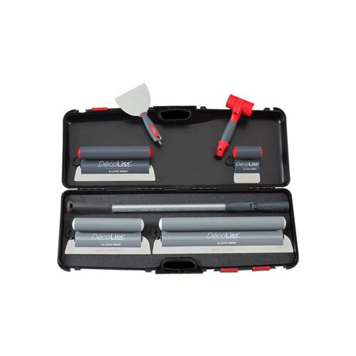 Valise DécoLiss' Plaquiste par L'Outil Parfait kit de 7 pièces avec système perchable