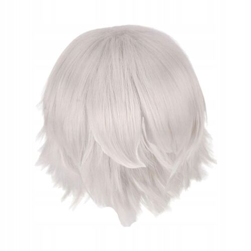 Perruque De Cosplay Anime Fashion Presents Portable Basic Layered Silver White