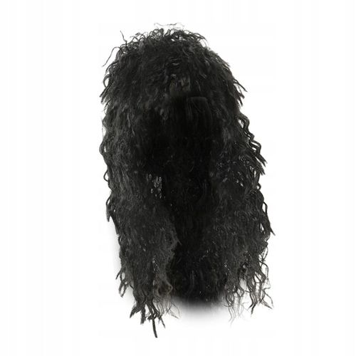 Perruque Disco Noire Style Punk Rocker Des Années 70 Et 80