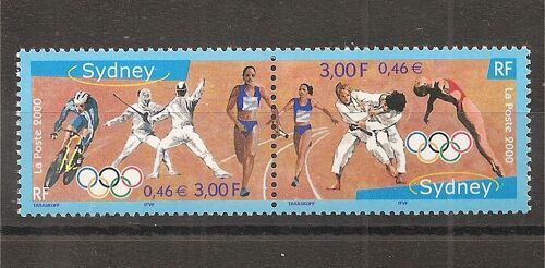3340a (2000) Paire Jeux Olympiques De Sydney N** (Cote 2e) (5586)