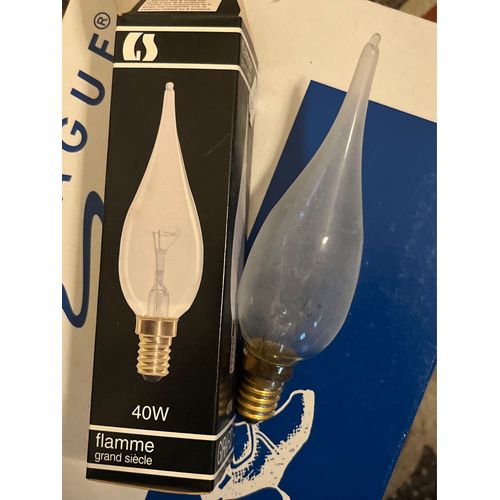 Ampoule De Marque Girard Sudron Flamme Grand Siècle 40 W Culot 14 400 Lm