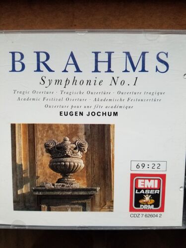 Cd Brahms, Symphonie 1 Et Ouvertures, Jochum, Emi