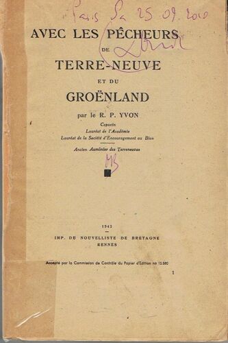 Avec Les Pêcheurs De Terre-Neuve Et Du Groënland