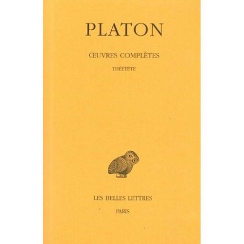 Oeuvres Complètes - Tome 8, 2e Partie, Théétète