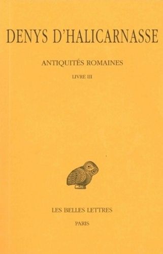 Antiquités Romaines - Tome 3, Livre Iii
