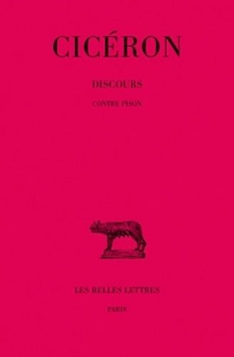 Discours - Tome 6, 1e Partie, Contre Pison