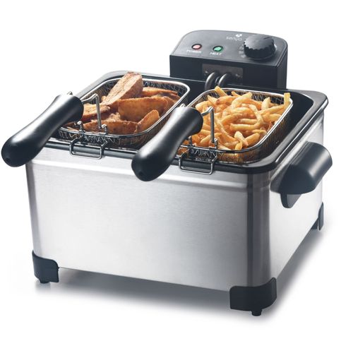 SENYA Friteuse électrique cuve amovible inox 5L - grande capacité 2000W - Family Fryer