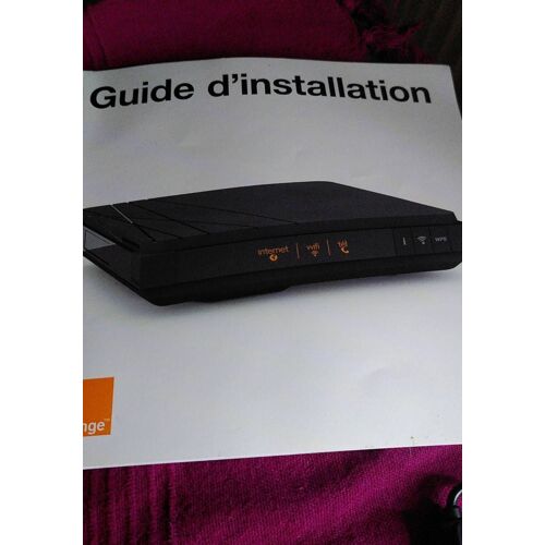 Guide Mode D'emploi Notice Pour L'installation De La Livebox 4 Dsl Ou Fibre Orange Internet - Papier Glacé Photographies Couleurs Format Carré À L'italienne En Français 