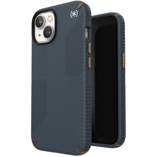 Speck Presidio2 Grip - Coque Apple Iphone 13 / 14 Coque Arrière Rigide Antichoc - Charcoal Grey