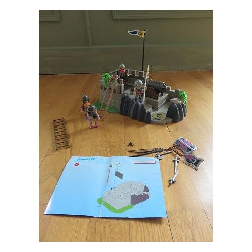 Playmobil 4438 Barbares/ Catapulte Et 4133 Tour De Garde Chevaliers