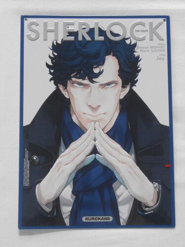 Plaque Métal Manga Sherlock