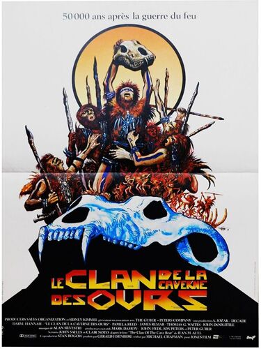 Le Clan De La Caverne Des Ours/The Clan Of The Cave Bear - Véritable Affiche De Cinéma Pliée - Format 40x60 Cm - De Michael Chapman Avec Daryl Hannah, James Remar, Pamela Reed, Thomas G. Waites-1986