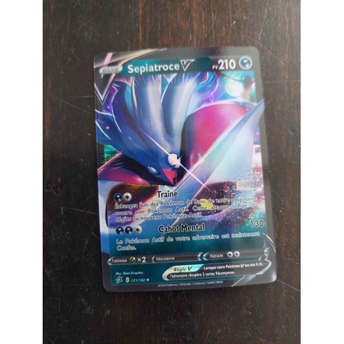 Carte Pokemon Base 210 Sepiatroce V / Reverse Brillante