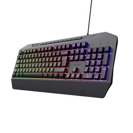 Trust Gaming GXT 836 Evocx Clavier Gamer AZERTY Filaire USB, 78% Plastiques Recyclés, LED RGB, 25 Touches Anti-ghosting