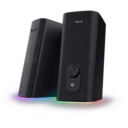 Trust Gaming - Enceinte PC 2.0 - GXT 612 Cetic - Bluetooth - 18W - RGB Gamer - Noir