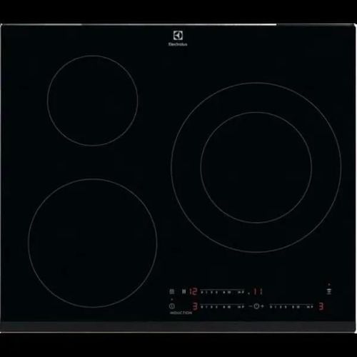 Plaque à Induction - Electrolux - EIT60342 - 60 cm - 3 Zones de cuisson - 5200 W - Noir