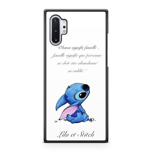 Coque De Téléphone Compatible Avec Samsung Galaxy Note 10 Lilo Stitch Disney Tortue Ohana Citation Case Swag Princesse Alice Mozaique Blanche Neige Cendrillon Ref 6577