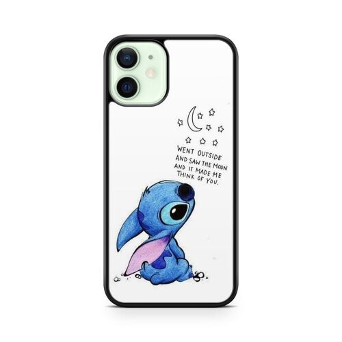 Coque De Téléphone Compatible Avec Iphone 16 Pro Max Lilo Stitch Disney Tortue Ohana Citation Case Swag Princesse Alice Mozaique Blanche Neige Cendrillon Ref 8016
