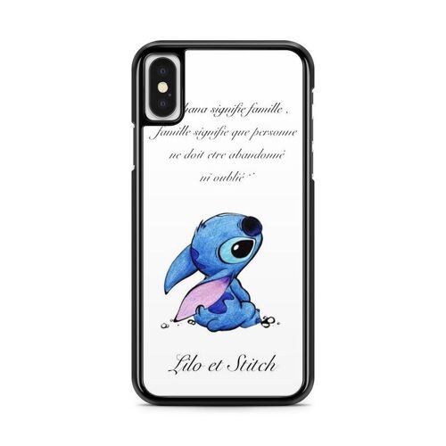 Coque De Téléphone Compatible Avec Iphone Xr Lilo Stitch Disney Tortue Ohana Citation Case Swag Princesse Alice Mozaique Blanche Neige Cendrillon Ref 6787