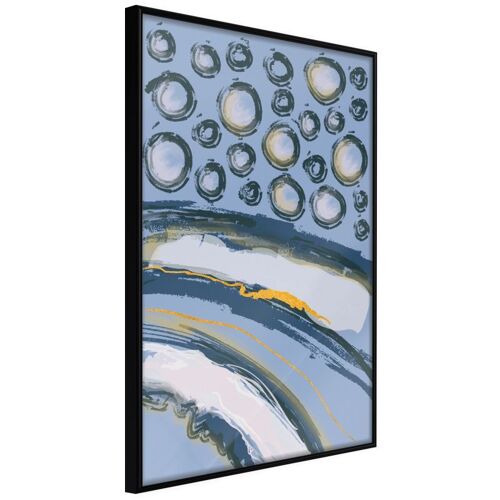 Affiche Murale Encadrée "Rain On The Highway" 40 X 60 Cm Noir