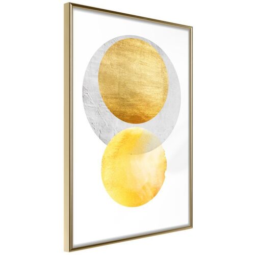 Affiche Murale Encadrée "Eclipse" 40 X 60 Cm Or