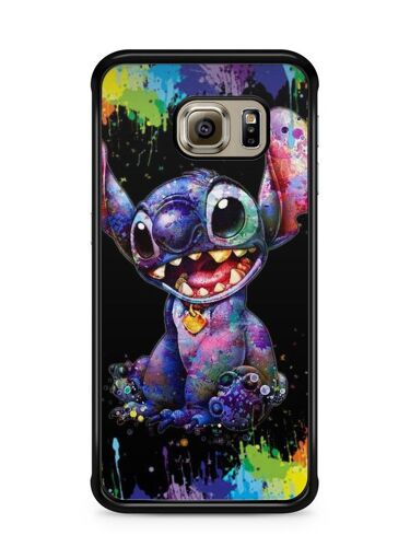 Coque De Téléphone Compatible Avec Samsung Galaxy S6 Edge Lilo Stitch Disney Tortue Ohana Citation Case Swag Princesse Alice Mozaique Blanche Neige Cendrillon Ref 1628