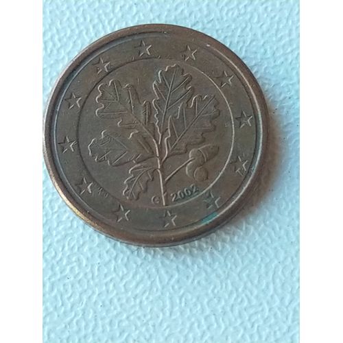 Pièce Allemagne 1 Cent 2002 G Usure Normale