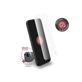 Pack Protège-écran iPhone 16e 2.5D Original + 1 Protège Lentille + Garantie à vie - Certifié GRS Force Glass