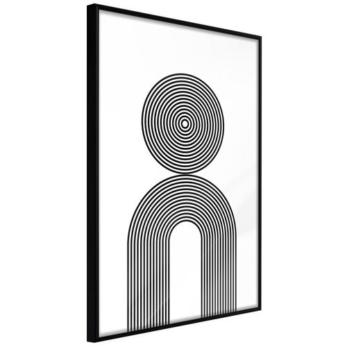 Affiche Murale Encadrée "Internal Balance" 21 X 30 Cm Noir
