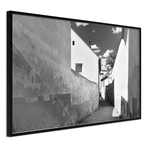 Affiche Murale Encadrée "Sunny Day In The Town" 60 X 40 Cm Noir